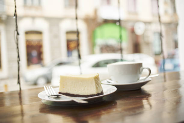 cafe cake cup of coffee morning lifestyle communication. High quality photo