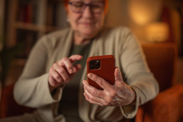 istock Grandmother with smartphone 1961787460