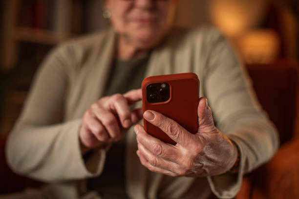 istock Senior citizen with smartphone 1961787956