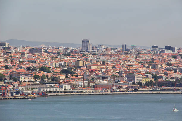 the view of lisbon city, portugal - lisbon portugal city europe portuguese culture imagens e fotografias de stock