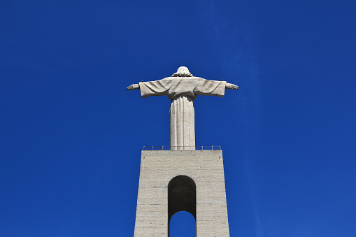 The Statue Of Jesus Christ in Lisbon city, Portugal