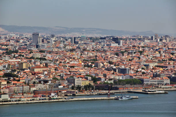 the view of lisbon city, portugal - lisbon portugal city europe portuguese culture imagens e fotografias de stock