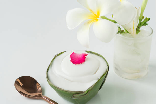 Thai dessert made from coconut, sugar, rice flour.