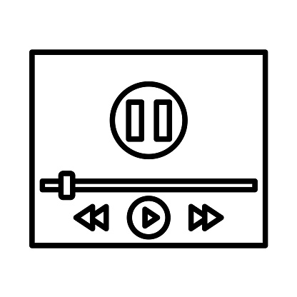 Music Player icon vector image. Can be used for Technology.