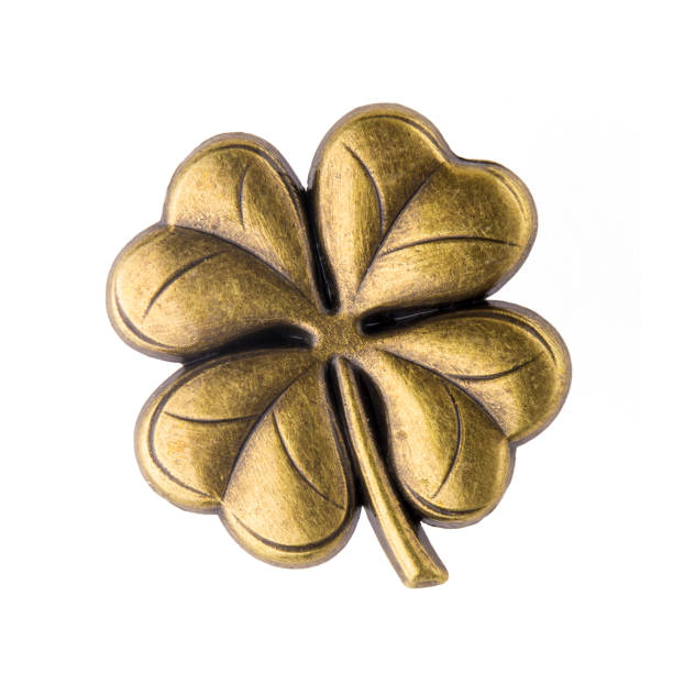 istock Lucky metal clover 1961863430
