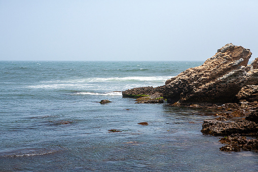 beach with rocks