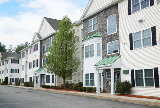 istock perspective view of new apartment building 1961928422