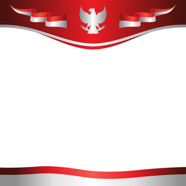 indonesia flag background element vector with copy space for text indonesia flag background element vector with copy space for text garuda pancasila stock illustrations