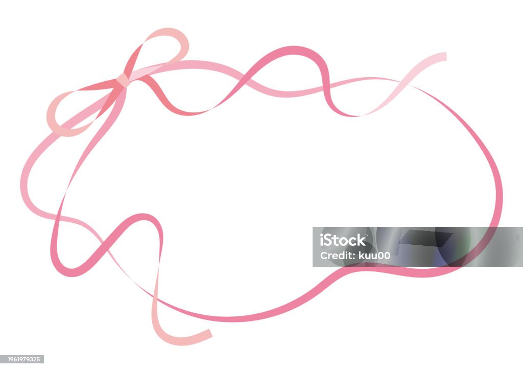 Gift Frame Ribbon Background Frame With Giftstyle Ribbon Decoration Stock Illustration ...