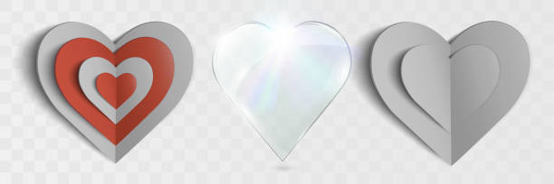 Valentine's day.Love hearts template.Vector illustration.