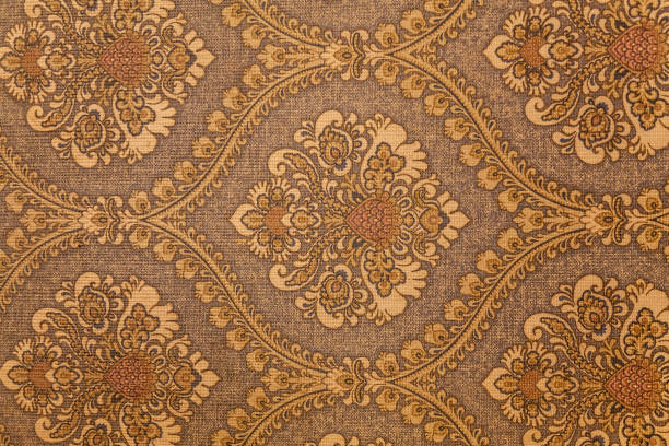 istock Background image - vintage paper wallpaper with floral pattern 1962004980