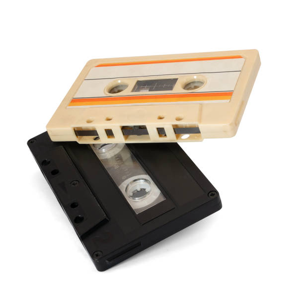 istock Cassette tape isolated on white background 1962034369