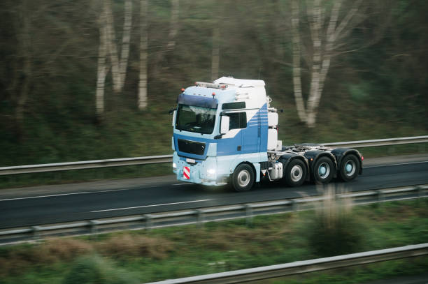 istock Four wheel truck tractor unit 1962034380