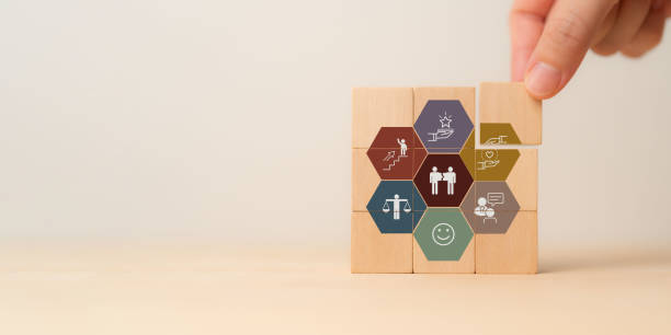 istock Enhancing employee engagement and retention concept. Positive work environment to keep their employees happy and productive. Reduced staff turnover, improved employee morale, better work life balance. 1962053551