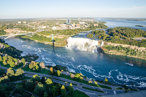 The spectacular view. Niagara Falls, Ontario, Canada. High quality photo