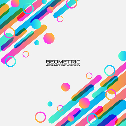 Colorful geometric abstract background overlap layer on bright space with diagonal shapes effect decoration. Minimalist graphic design element future style concept for web banner, flyer, card, cover, or brochure