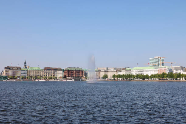The view of Hamburg cityscape
