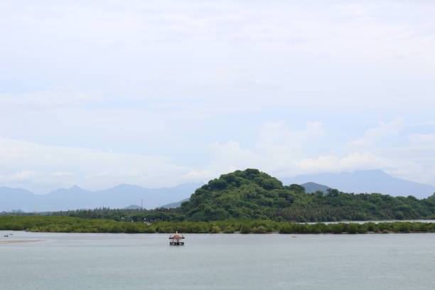 istock Distant view on land from the sea 1962211246