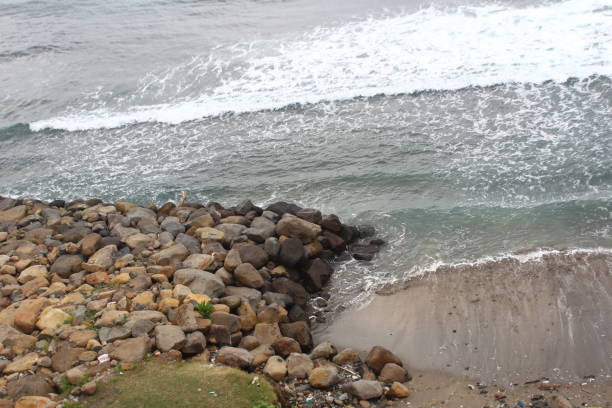 istock Rock land on the beach 1962213456