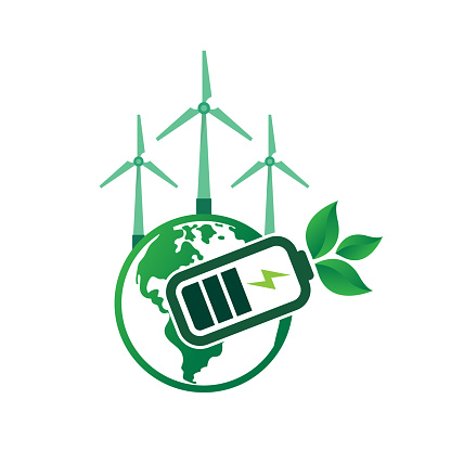 eco world energy icon concept