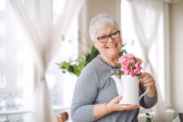Beautiful woman at home