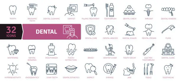 Vector illustration of Dental