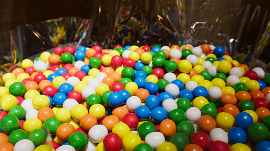 many colorful candies ready for sale.