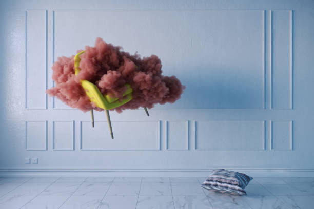 Cloud flying in living room