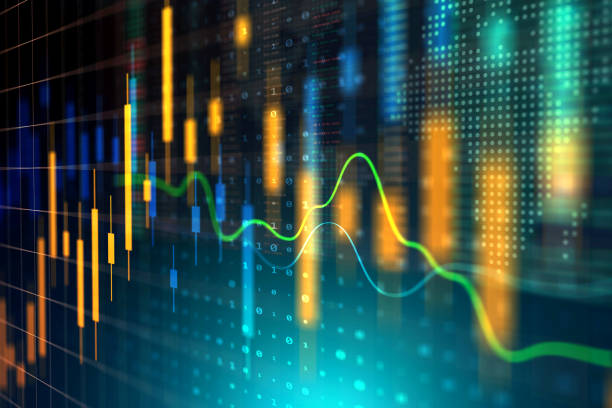 istock Data Technology Computer Generated Digital Currency and Exchange Stock Chart for Finance and Economy Display 1962423778