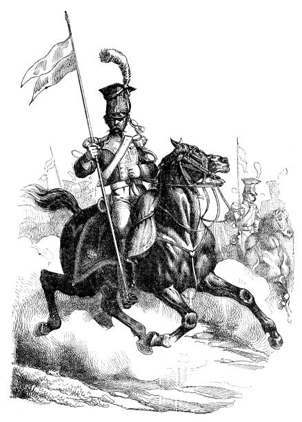 istock Army soldier lancer riding horse Poland Illustration 1858 1962447552