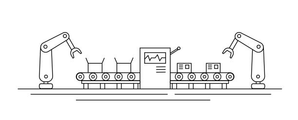 Assembly Line Simple Sign 220+ Manual Assembly Line Stock Illustrations, Royalty-Free Vector ...