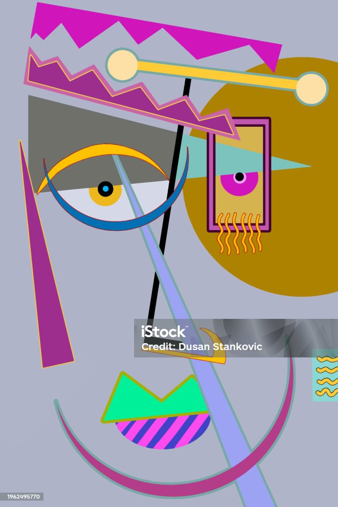 Geometryic Style Geometric Style Stock Illustration - Download Image Now - Abstract ...
