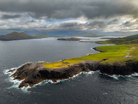 Geokaun Mountain and Fogher Cliffs are located on Valentia Island in County Kerry