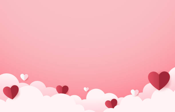istock Valentine's day background with product display and Heart Shaped. Valentine's day frame. free space for text. 1962558060