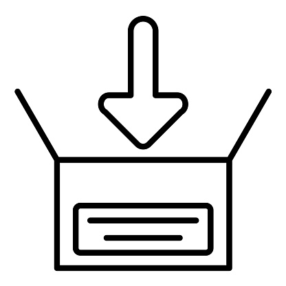 Parcel In icon vector image. Can be used for Logistics.
