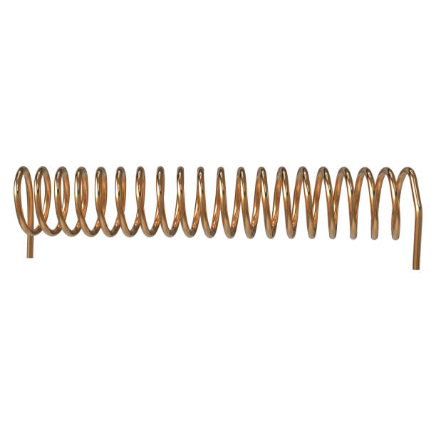 istock Realistic rendering of Solenoid Coil Electronics parts 1962648648
