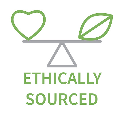 Ethically Sourced Eco Friendly Business Icon