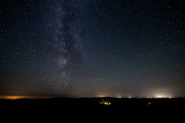 istock Stunning Milky Way in the night sky 1962701116
