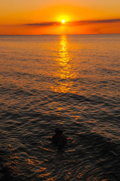 Sunrise over the Black Sea in the Eastern Crimea