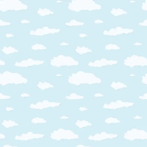 Vector illustration of Clouds pattern