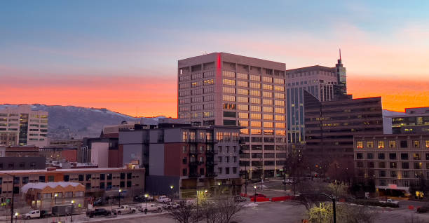 istock Winter sunrise in downtown Boise, Idaho 1962798189