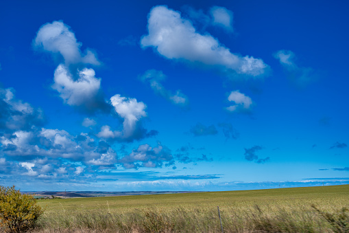 Blue sky with clouds in Western Australia.