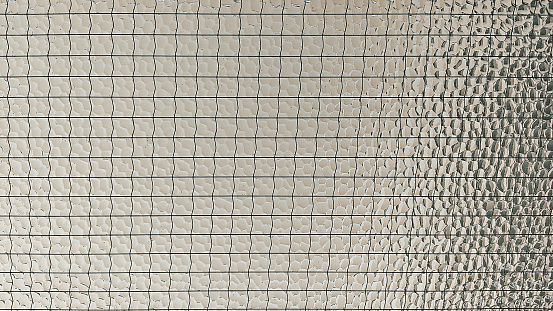 closeup of a glass texture knurled