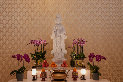 Photo of Avalokiteśvara Bodhisattva (GUAN YIN) at the Las Vegas Buddhist Temple and Asian Cultural Center Grand Opening