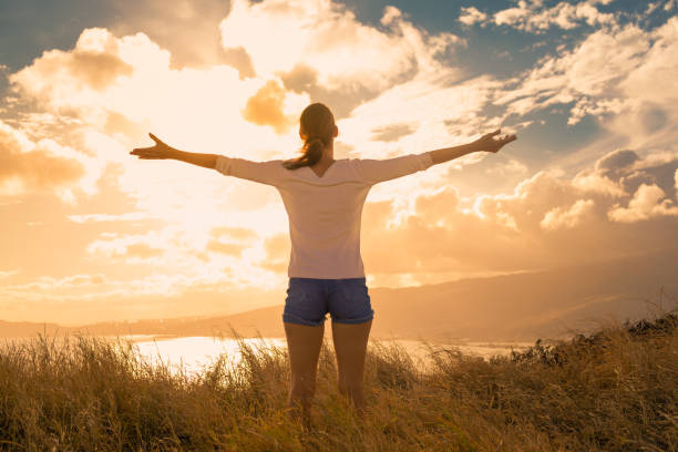 istock Woman feeling free and accomplished. 1963076312