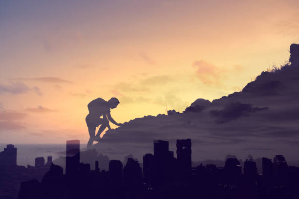 istock People Never giving up, strength and power. 1963077370