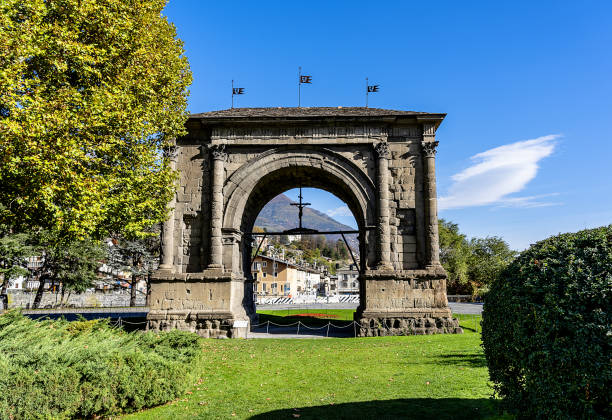 istock Aosta: an honorary arch dedicated to the Emperor Augustus 1963113688
