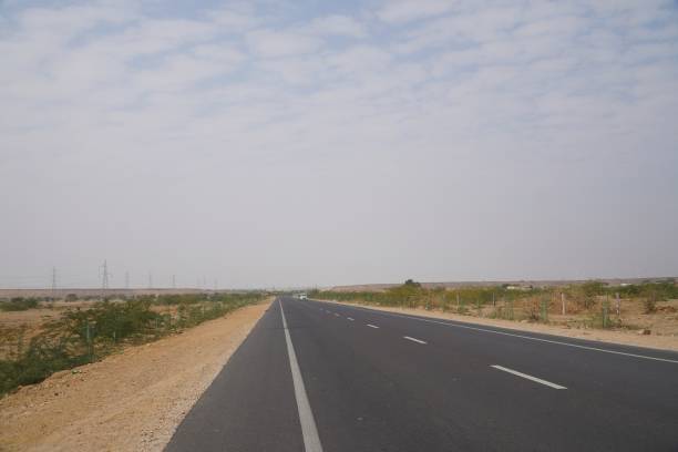 istock photograph of jaisalmer empty road 1963115253