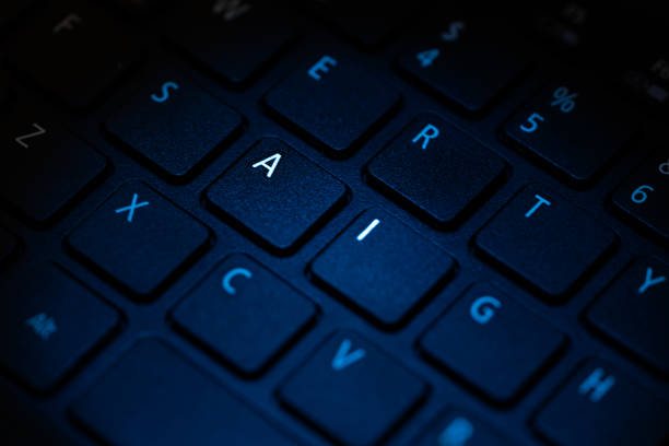 istock keyboard being illuminated with blue light highlighting letters a i 1963160925