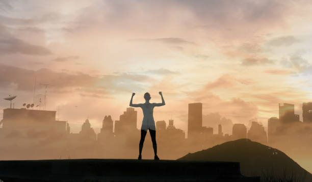 istock Strong woman in the city. 1963172885
